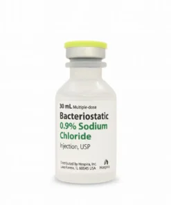 Bacteriostatic 0.9% Sodium Chloride 30mL – Hospira Injection USP